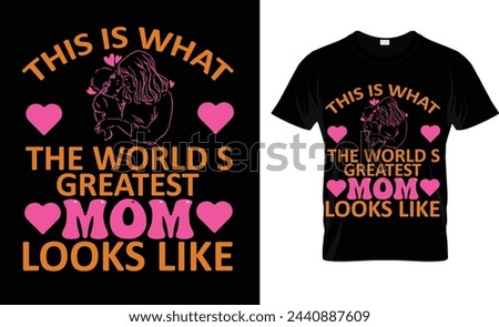 mom t shirt design illustration