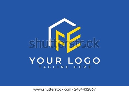 Initial letter F E Monogram Logotype Vector Logo Design template