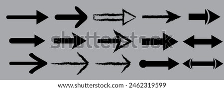 Arrows collection, small set arrows, vector illustation, set, icon, 10EPS