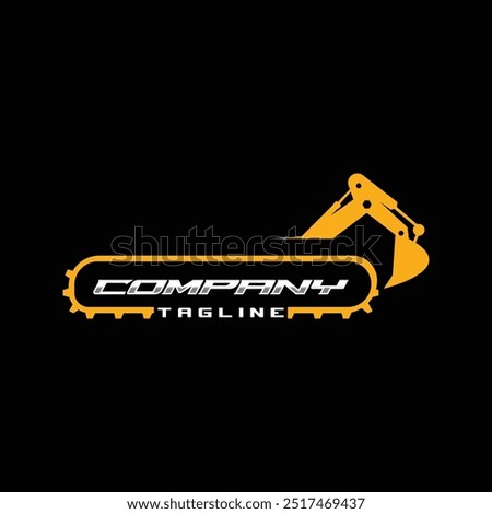 excavator logo template, perfect logo for business automotive industry