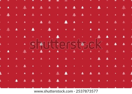 Seamless background pattern. White triangle symbols are different sizes and opacity. Evenly filled pattern. Medical abstract ornament. Vector illustration