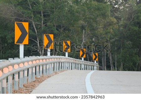 Similar – Image, Stock Photo Careful, sharp bend!