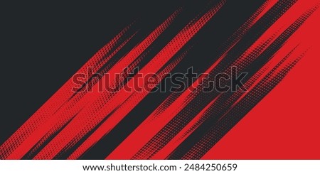 Background, contrast red and black color abstract template for business design. Technology style. You can use it for advertising, sports posters, templates, business presentations. Vector illustration