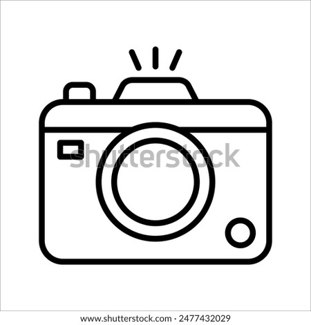 Camera icon vector illustration, photo camera sign and symbol, photography icon.