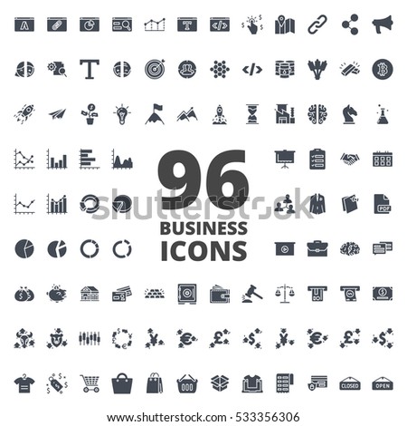 Business Solid Icon silhouette