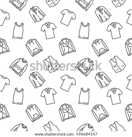 top clothes background seamless pattern 