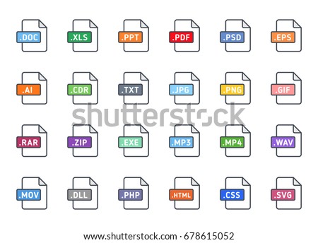 Documents File Format Icon Colored