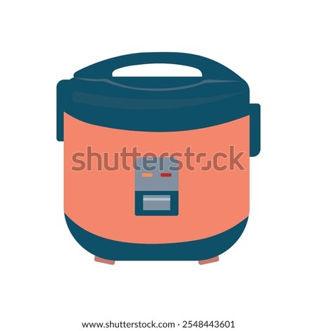 Home Appliance Vector Illustration - Rice Cooker