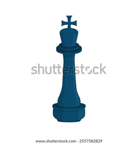 Isometric Chess Vector Illustration - King