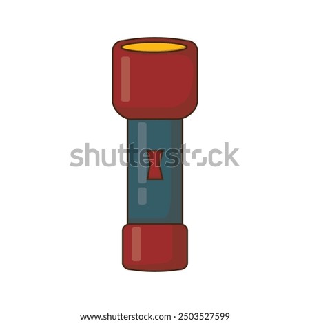 Camping Vector Illustration - Flashlight