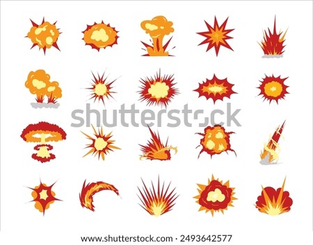 20 Blast Effect Vector Set