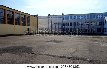 Similar – Image, Stock Photo Closed football field