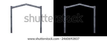 Similar – Image, Stock Photo background of metal beams of industrial building close up