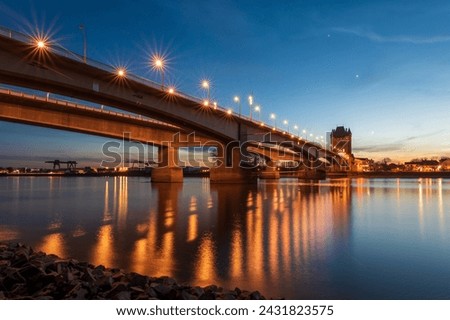 Similar – Foto Bild Nibelungenbrücke Linz / Donau