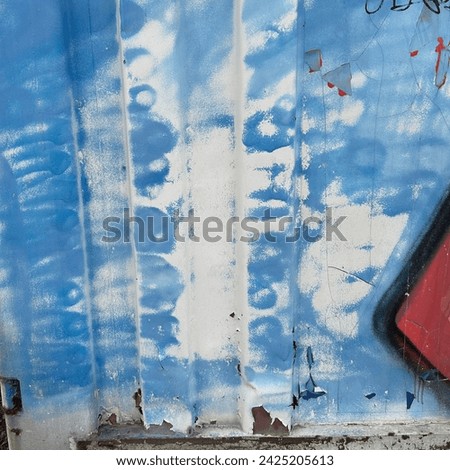 Similar – Image, Stock Photo Graffiti sprayed garage door of a prefabricated garage