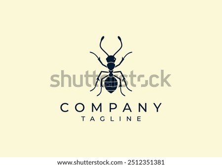 Vector illustration of Ant Logo Design