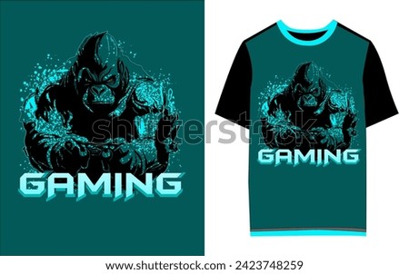 I am a professional and sharp minded graphic designer. Graphic design is my favorite profession. My design is always up-to-date since I am always working and developing! This is a Gaming t-shirt.