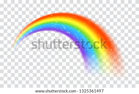 Rainbow icon isolated on transparent background Foto d'archivio © 