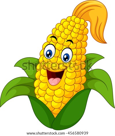 Sweet Corn Character Stock Vector Illustration 456580939 : Shutterstock