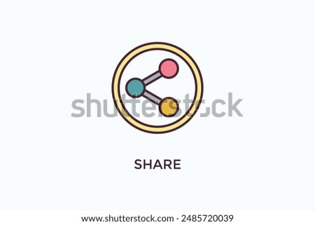 Share Vector Icon Or Logo Illustration