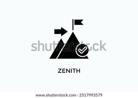 Zenith Vector Icon Or Logo Illustration