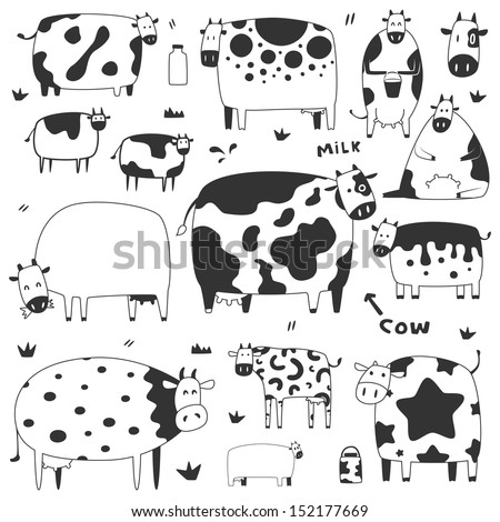Cows Stock Vector 152177669 : Shutterstock