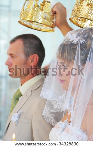 Wedding in an orthodox temple.