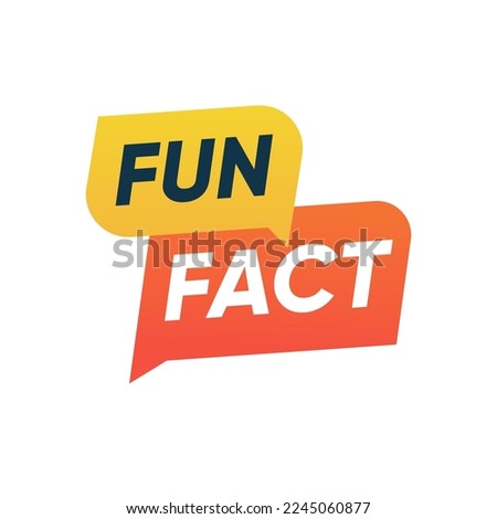 Fun Fact speech bubble isolated illustration vector design