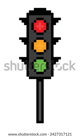 Vector illustration of a traffic light