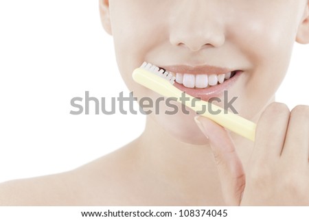 Similar – Image, Stock Photo teeth Human being Feminine