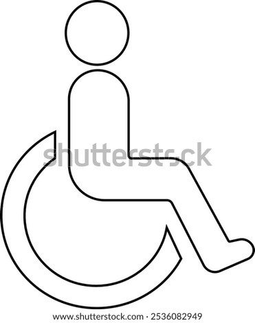 Wheelchair icon, handicap icon, accessibility Icon, Disability symbol, health icon