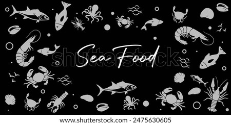 Similar – Image, Stock Photo Fish pattern background.