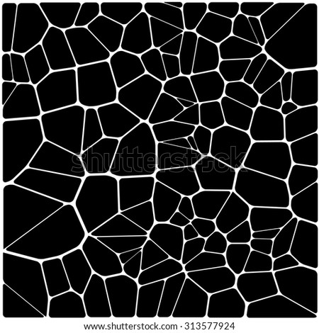 black net of voronoi polygonal algorithm background