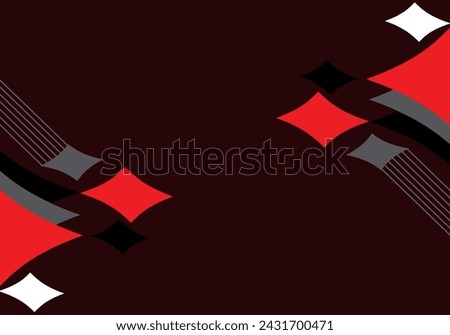 Abstract red square direction geometric on gray square pattern design modern futuristic background vector illustration.