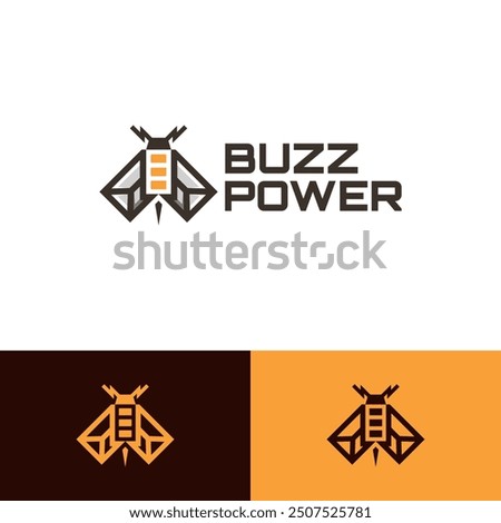 power bee energy logo vector