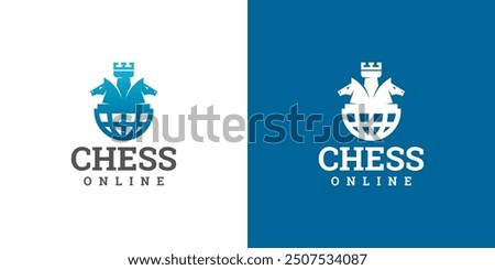 world chess vector logo design