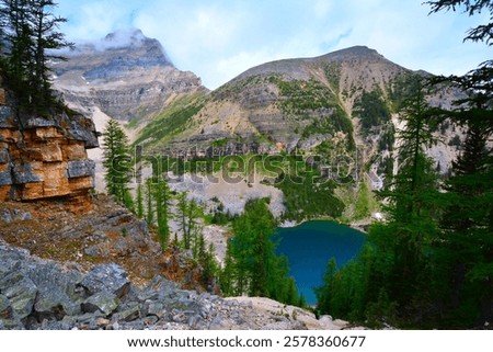 Similar – Image, Stock Photo lake agnes Alberta