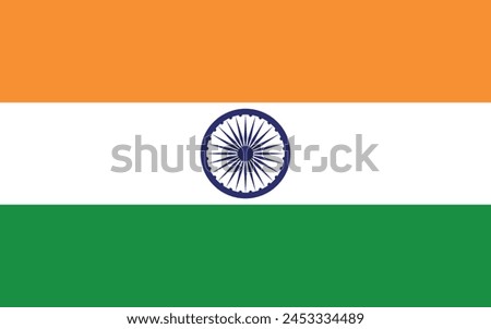 National Flag of India. India Flag. 
