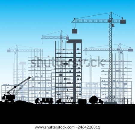 Similar – Image, Stock Photo dump Town High-rise