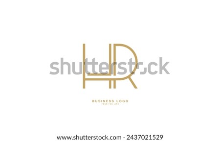 HR, RH, H, R, Abstract Letters Logo Monogram