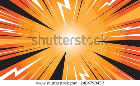 Blast Zap Excitement Explosion Abstract Background vector illustration.