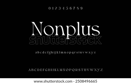 Bold modern font.Serif Font. Typical Italic Capital letters Smaller Urban typographic alphabet fonts for digital, fashion, sports, entertainment, technology, logo design, and vector illustration