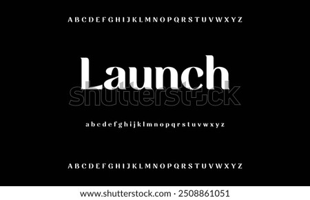 Bold modern font.Serif Font. Typical Italic Capital letters Smaller Urban typographic alphabet fonts for digital, fashion, sports, entertainment, technology, logo design, and vector illustration