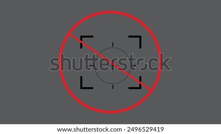 No Photography Allowed Prohibited Symbol Icon Vector, Vector File.