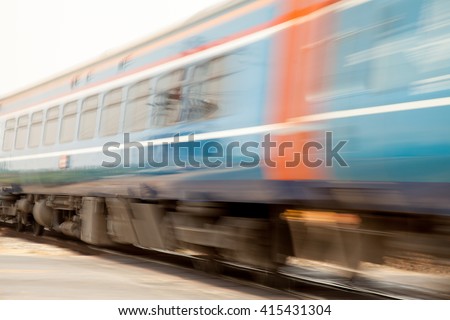 Train Thailand hi-speed soft focus blurry Photo stock © 