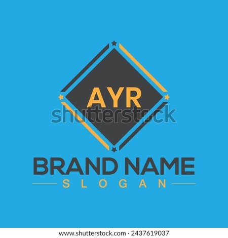 Letter AYR handwritten unique logo design for your business