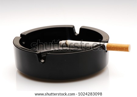 Similar – Image, Stock Photo Ashtray with cigarettes