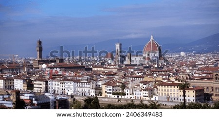 Similar – Foto Bild Panoramablick auf das Stadtbild von Florenz