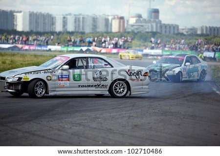 MOSCOW - JUNE 11: Racing car of M.Khondakaryan on the track in 3-d tour in summer cup of Megafon mitjet race at Moscow racetrack MegaFon Tushino Ring, June 11, 2011, Moscow, Russia.