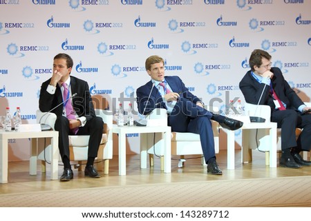 MOSCOW - NOV 21: Participants of International Conference Real Estate Managementin Corporations, REMIC, on Nov 21, 2012 in Moscow, Russia